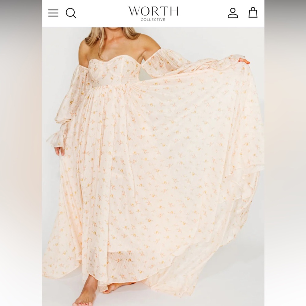 Maternity bump friendly Floral Maxi dress